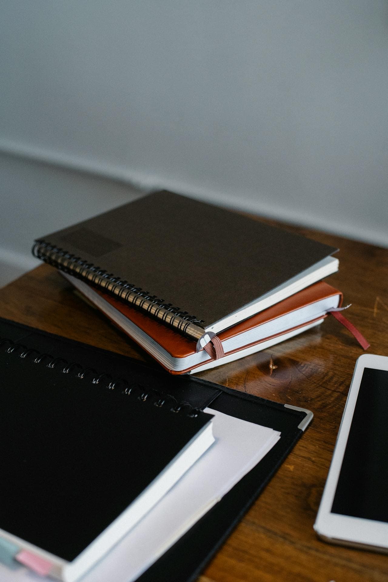 image of a journal and pens